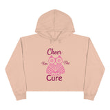Cheers For The Cure Crop Hoodie