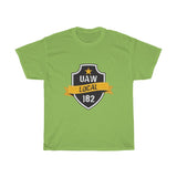 10 UAW local 182 Heavy Cotton Tee