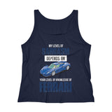 Sarcasm Ferrari Women's Jersey Tank Top