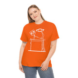 Chevy Over Dodge Table Heavy Cotton Tee