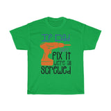 Dad Fix Screwed Heavy Cotton Tee BLK