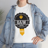 3 UAW local 931 Heavy Cotton Tee