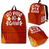 NO PAIN NO GAIN backpack