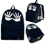 Hand Print Design backpack