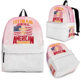 I FLY THE FLAG FOR THE AMERICAN AUTOWORKER backpack