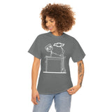 Chevy Over Dodge Table Heavy Cotton Tee