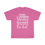 Ford Driver Backwards Heavy Cotton Tee