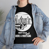 Keep Calm Mustang Heavy Cotton Tee BLK