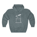 Ford Over Dodge Table Hooded Sweatshirt