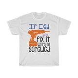 Dad Fix Screwed Heavy Cotton Tee BLK