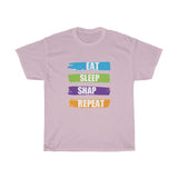 Eat Sleep Repeat Heavy Cotton Tee