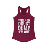 Doubt Dump Women's Racerback Tank Top