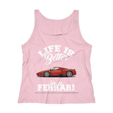 Life Is Better In A Ferrari Women's Tank Top