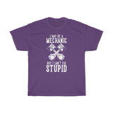 Mechanic Fix Stupid Heavy Cotton Tee
