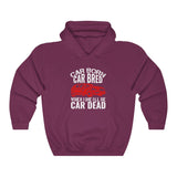 Car Dead Red Hooded Sweatshirt