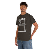 Chevy Over Dodge Table Heavy Cotton Tee