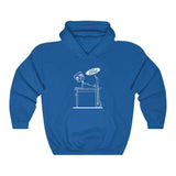 Ford Over Dodge Table Hooded Sweatshirt