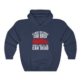 Car Dead Red Hooded Sweatshirt