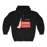 Momma Knows Unisex Full Zip Hooded Sweatshirt