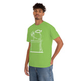 Chevy Over Dodge Table Heavy Cotton Tee