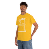 Chevy Over Dodge Table Heavy Cotton Tee