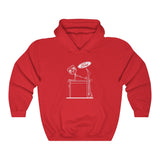 Ford Over Dodge Table Hooded Sweatshirt