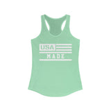 USA Made  Printed Women's Ideal Racerback Tank