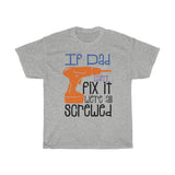 Dad Fix Screwed Heavy Cotton Tee BLK