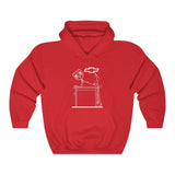 Chevy Over Dodge Table Hooded Sweatshirt