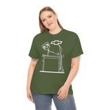 Chevy Over Dodge Table Heavy Cotton Tee