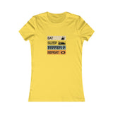 Eat and Sleep Women's Favorite Tee