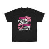 Postal Worker Check? Heavy Cotton Tee