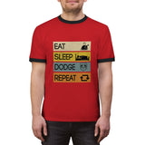 Eat and Dodge Unisex Ringer Tee