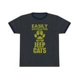 Geep and Cats Unisex Ringer Tee