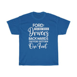 Ford Driver Backwards Heavy Cotton Tee