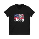 Jeep Unisex Jersey Short Sleeve V-Neck Tee