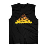 Fire printed Men's  Ultra Cotton Sleeveless Tank