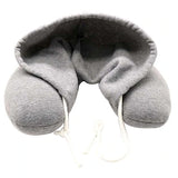 Travel Pillow Hooded U-Shaped Pillow Cushion Car Office Airplane Head Rest Neck Pillow Travel Pillow Accessories