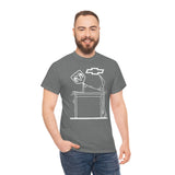 Chevy Over Dodge Table Heavy Cotton Tee