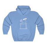 Ford Over Dodge Table Hooded Sweatshirt