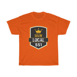 9 UAW local 551 Heavy Cotton Tee