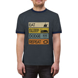 Eat and Dodge Unisex Ringer Tee