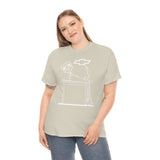 Chevy Over Dodge Table Heavy Cotton Tee