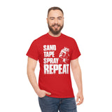 Sand Tape Repeat Heavy Cotton Tee