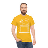 Chevy Over Dodge Table Heavy Cotton Tee