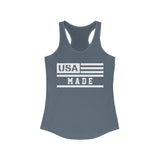 USA Made  Printed Women's Ideal Racerback Tank