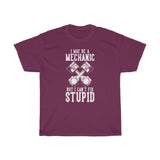 Mechanic Fix Stupid Heavy Cotton Tee