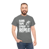 Sand Tape Repeat Heavy Cotton Tee