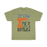 Dad Fix Screwed Heavy Cotton Tee BLK