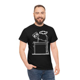 Chevy Over Dodge Table Heavy Cotton Tee